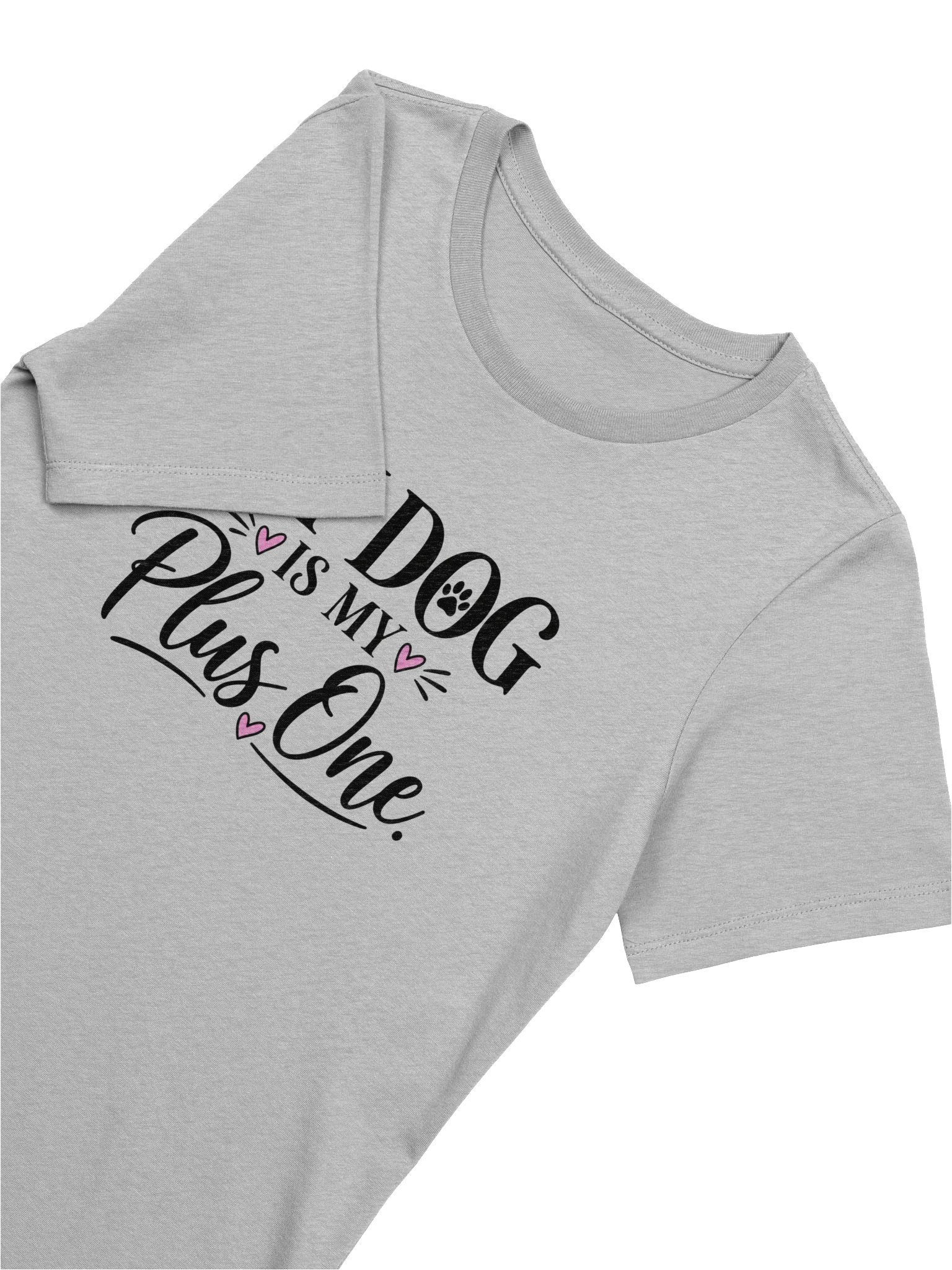 My Dog Is My Plus One Women’s Tee – Bella+Canvas 6400 Dog Lover Shirt product image (6)