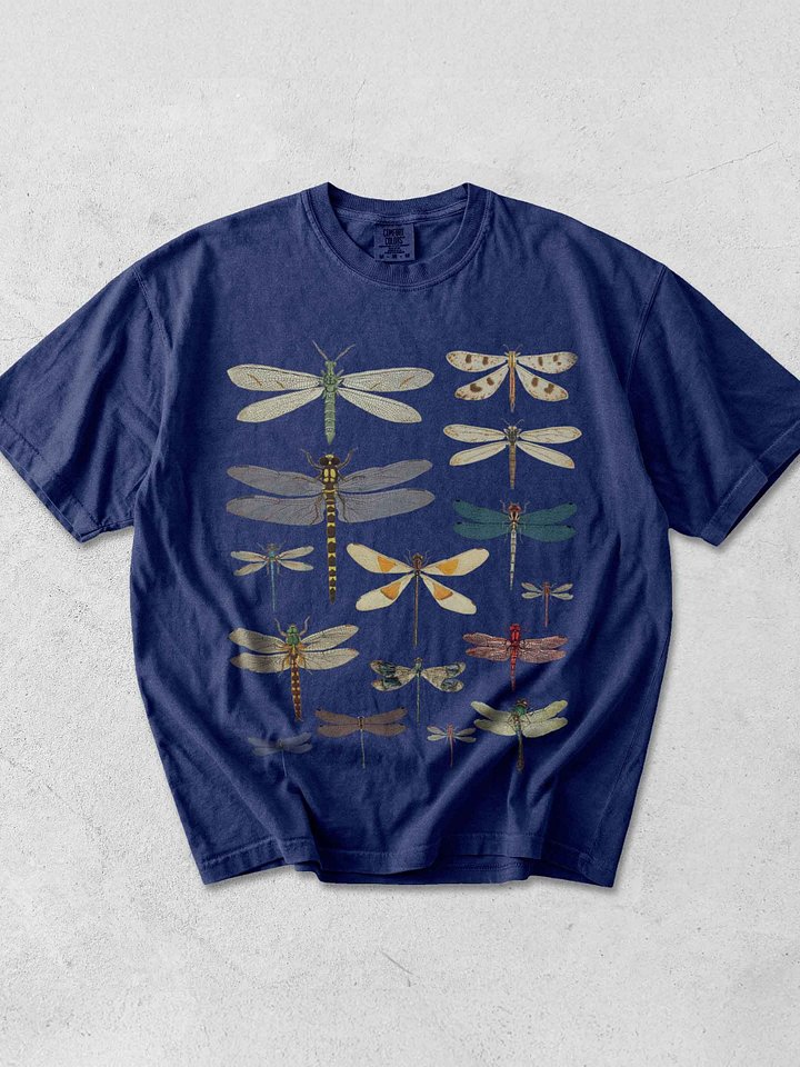 Vintage Dragonfly Illustration Shirt – Dark Academia Insect Tee, Nature Entomology Graphic product image (1)