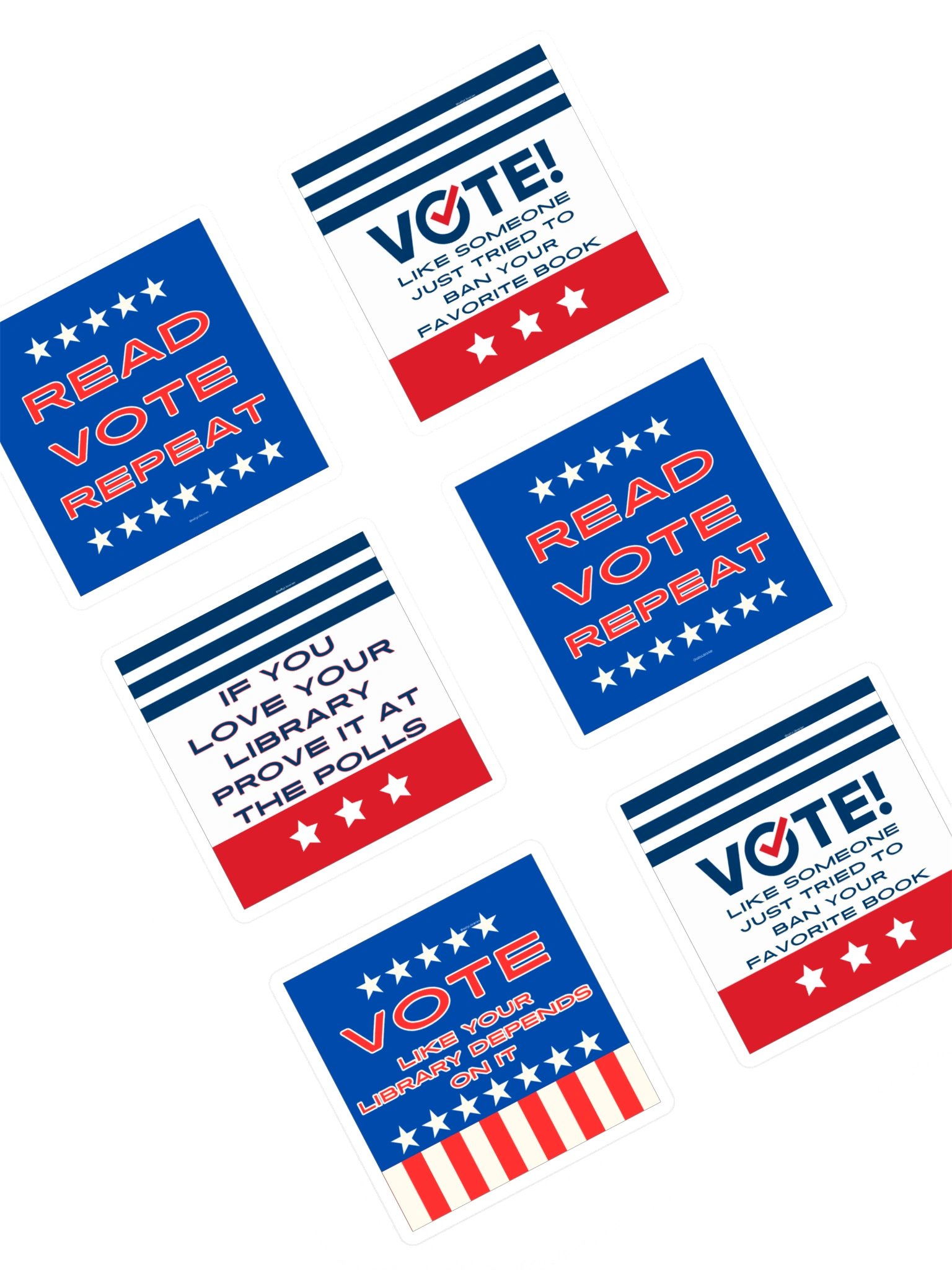 Librarians Vote Combo Stickers product image (1)