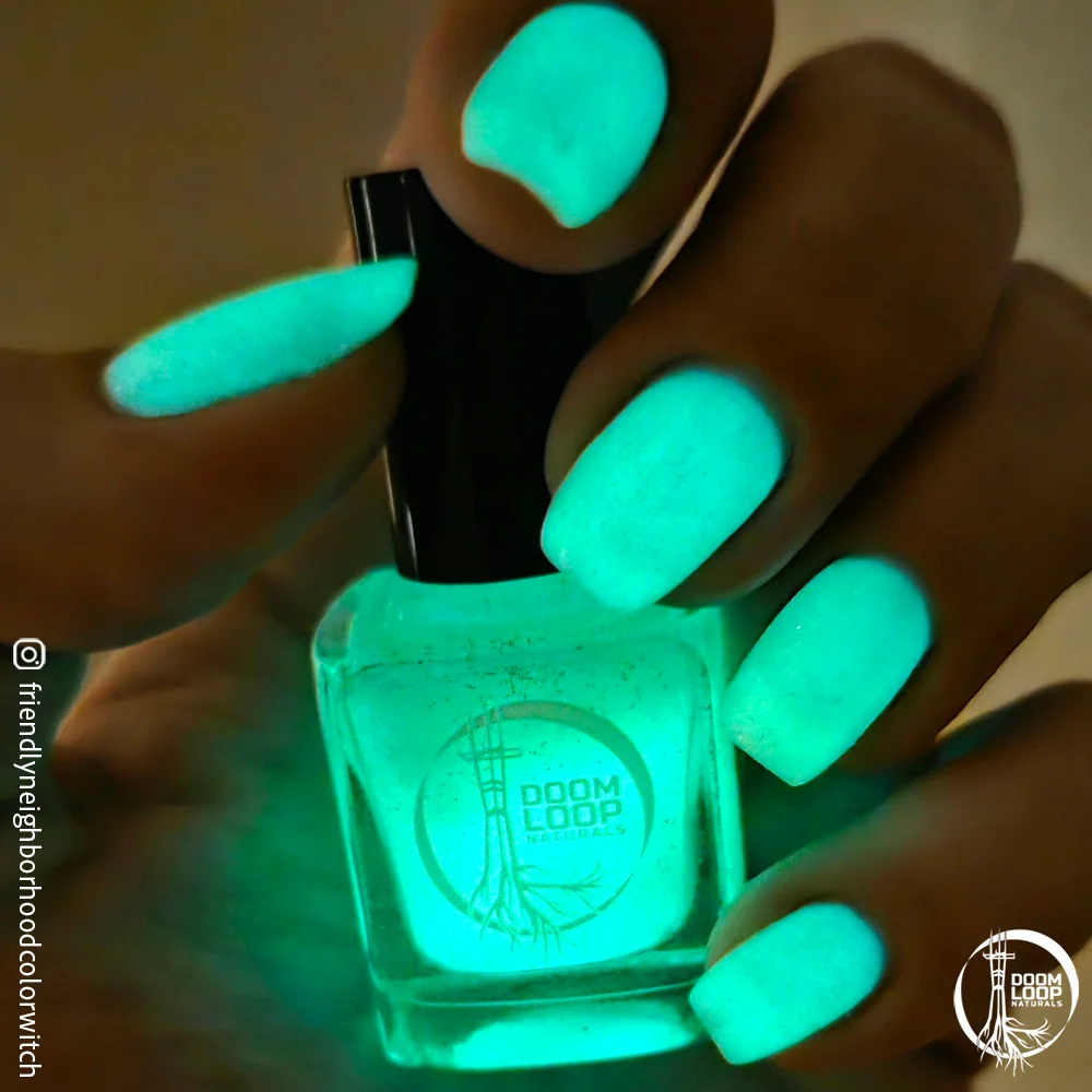 NO THANKS I ALREADY ATE - Neon Yellow-Green Glow-In-The-Dark Jelly Nail Polish product image (10)