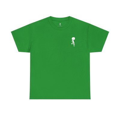 Mo_WithTheFro Cotton T-Shirt With White logo Green product image (1)