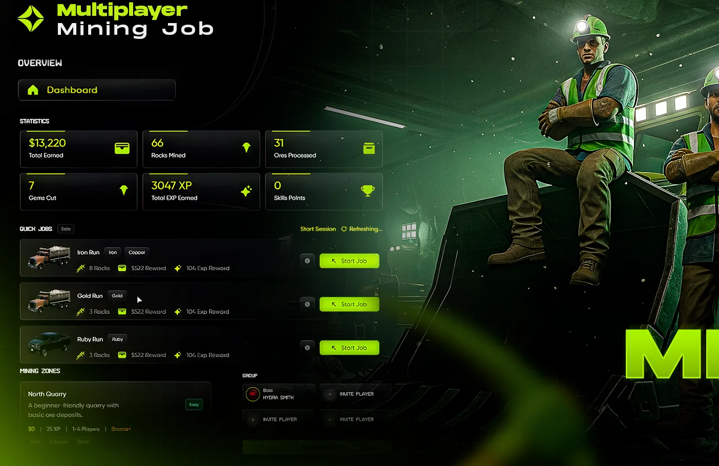 Advanced Mining | Multiplayer, Custom Props, Refining & Crafting | [ESX, QBCORE, QBOX] product image (1)