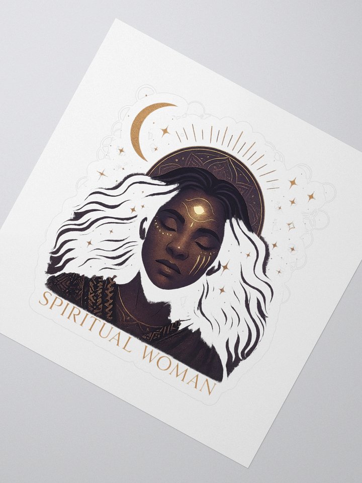 Spiritual Woman Halo Kiss Cut Stickers product image (2)