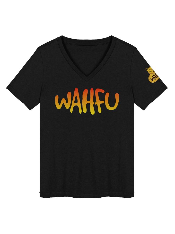 Ladies V-Neck logo Tee - Heather Black product image (1)