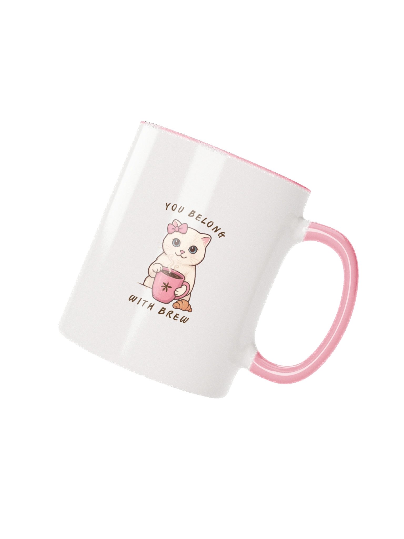 Brew Pink Kitty Ceramic Mug - The Life of a Loaf Collection product image (2)