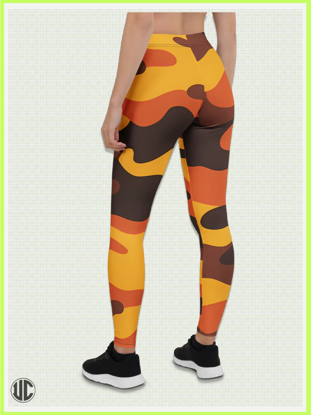 Savage Sunset Orange Camo – Women’s Leggings product image (2)