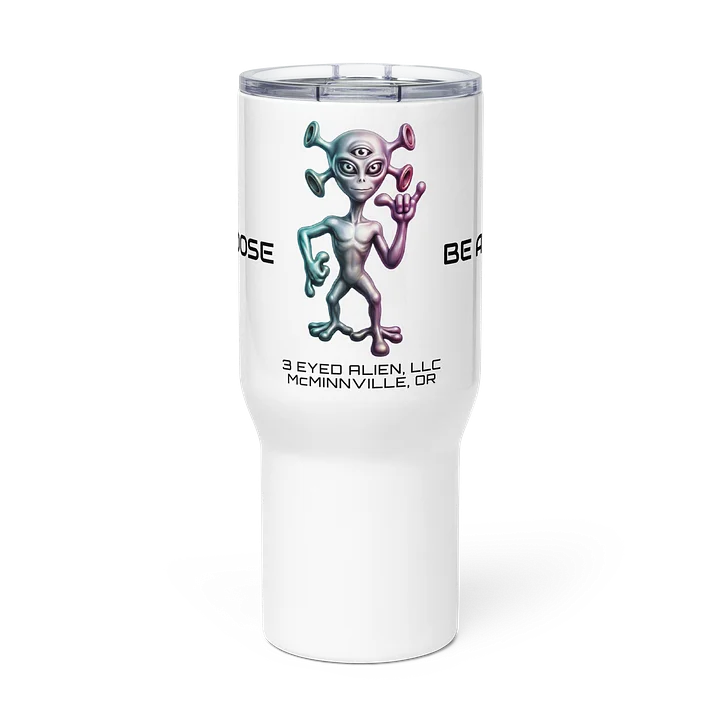 3 Eyed Alien — LUCYLIEN Travel Tumbler — Hang Loose / Be Awesome product image (1)