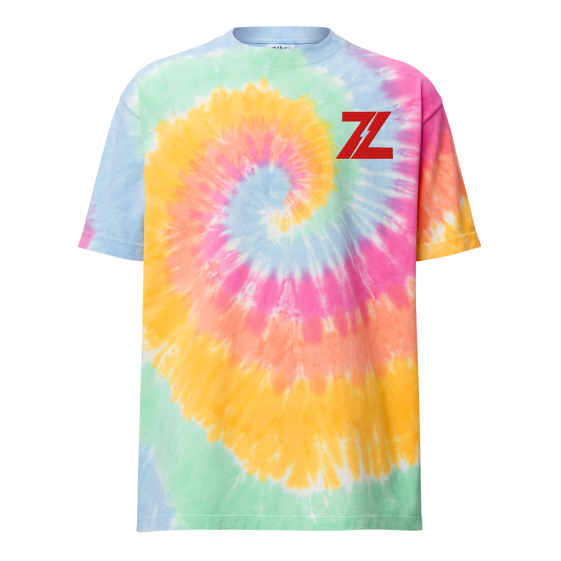 Unisex Multi-Color Tie Dye Heavyweight T-Shirt - ZING Streetwear Graphic Tee product image (1)