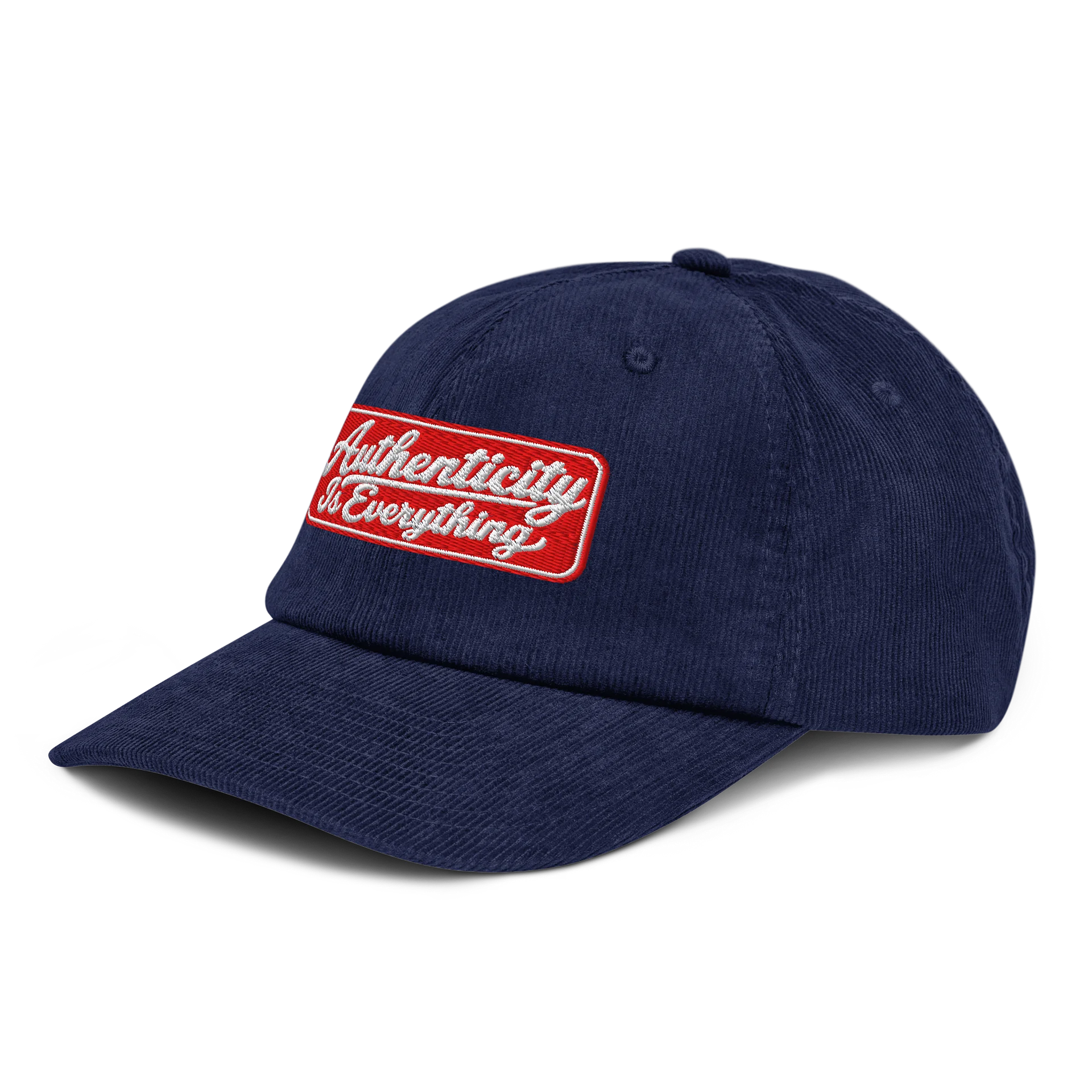 Corduroy hat with script logo product image (4)