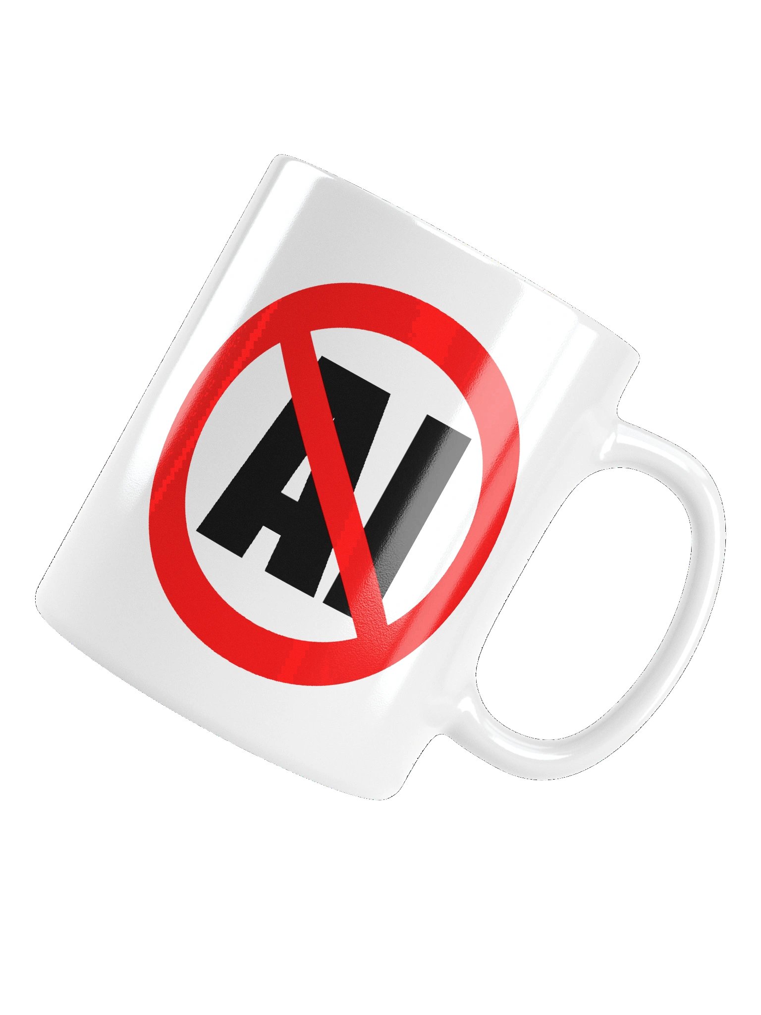 No AI Coffee Mug (white) product image (6)