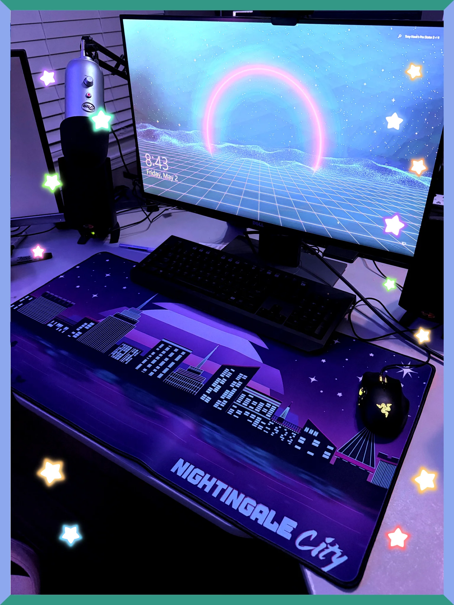 Nightingale City - 15.5" x 31.5" Desk Mat product image (1)