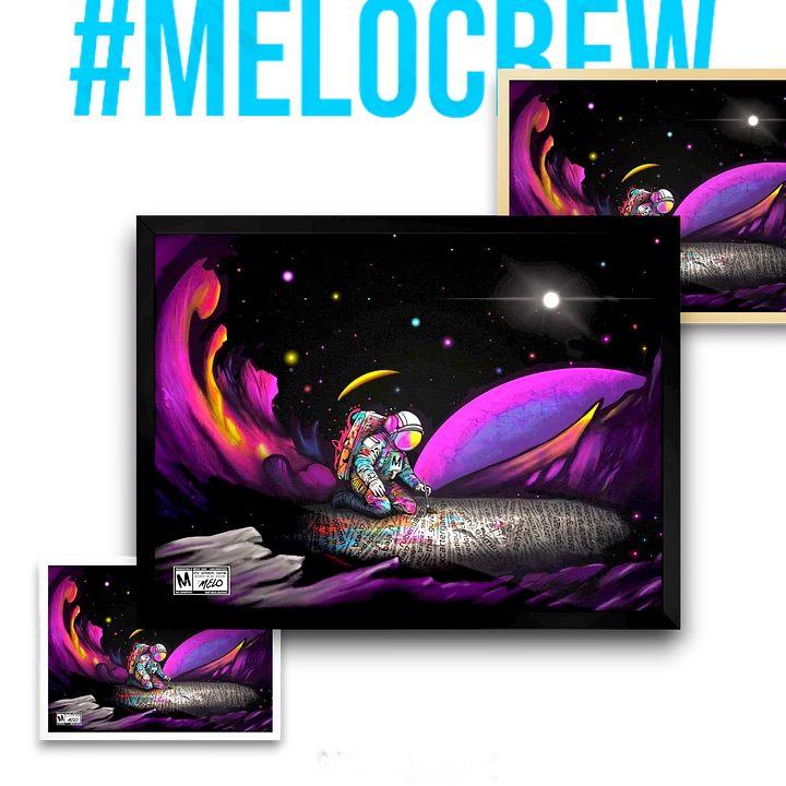 #MELOtober 2023 Personalized MELO CREW Founders - Framed Poster | #MadeByMELO product image (1)