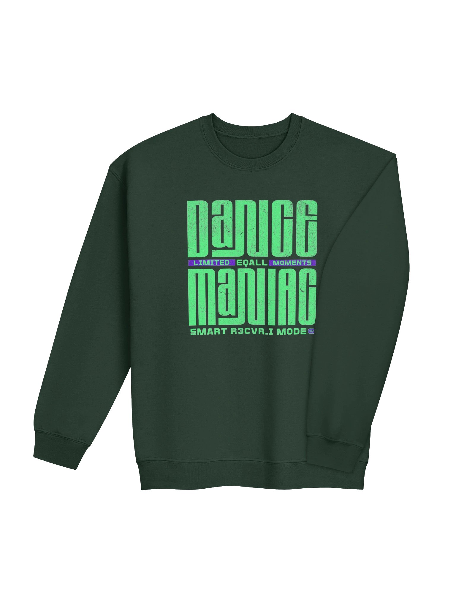 Limited DANCE Maniac Moments Crewneck Sweatshirt_R3CVR.i mode by EQALL® Essentials_Green product image (20)