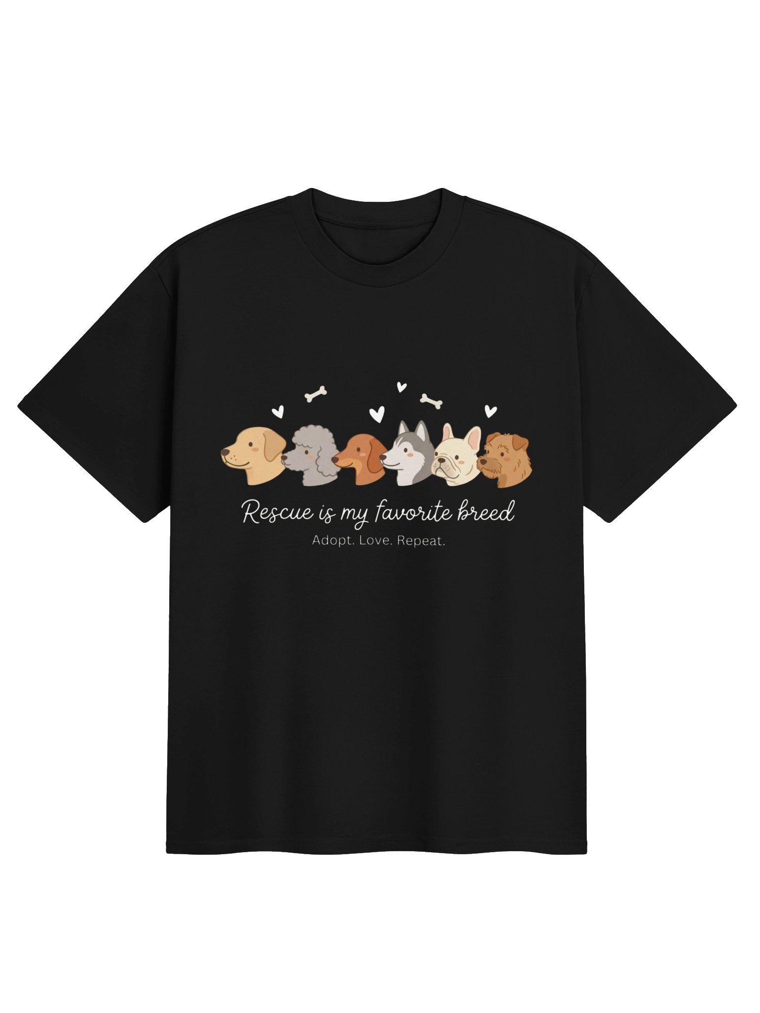 Rescue is My Favorite Breed T-Shirt | Dog Adoption Lover Gift product image (4)