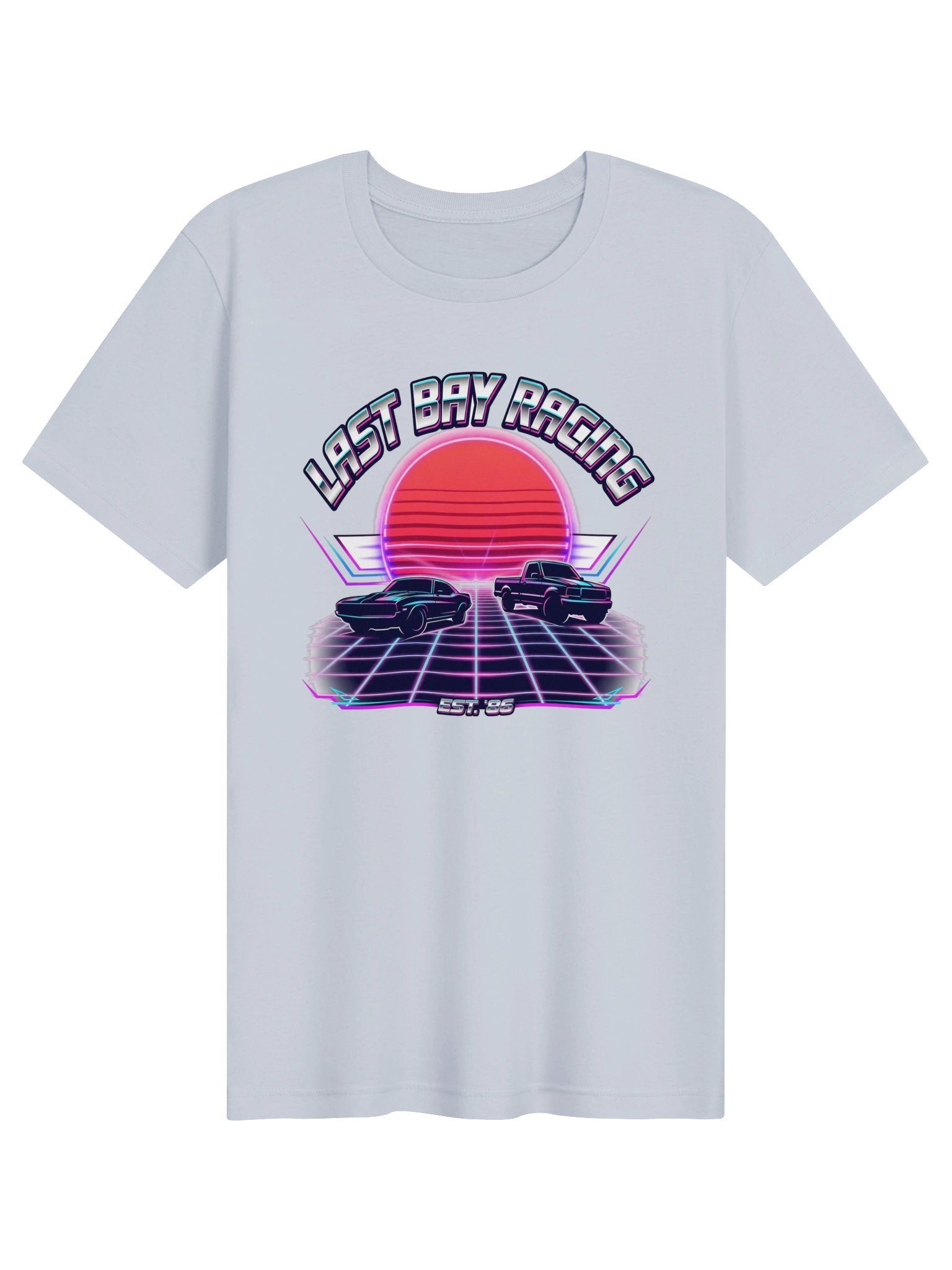 Last Bay Racing '86 Synthwave Funny Mechanic T-Shirt product image (1)