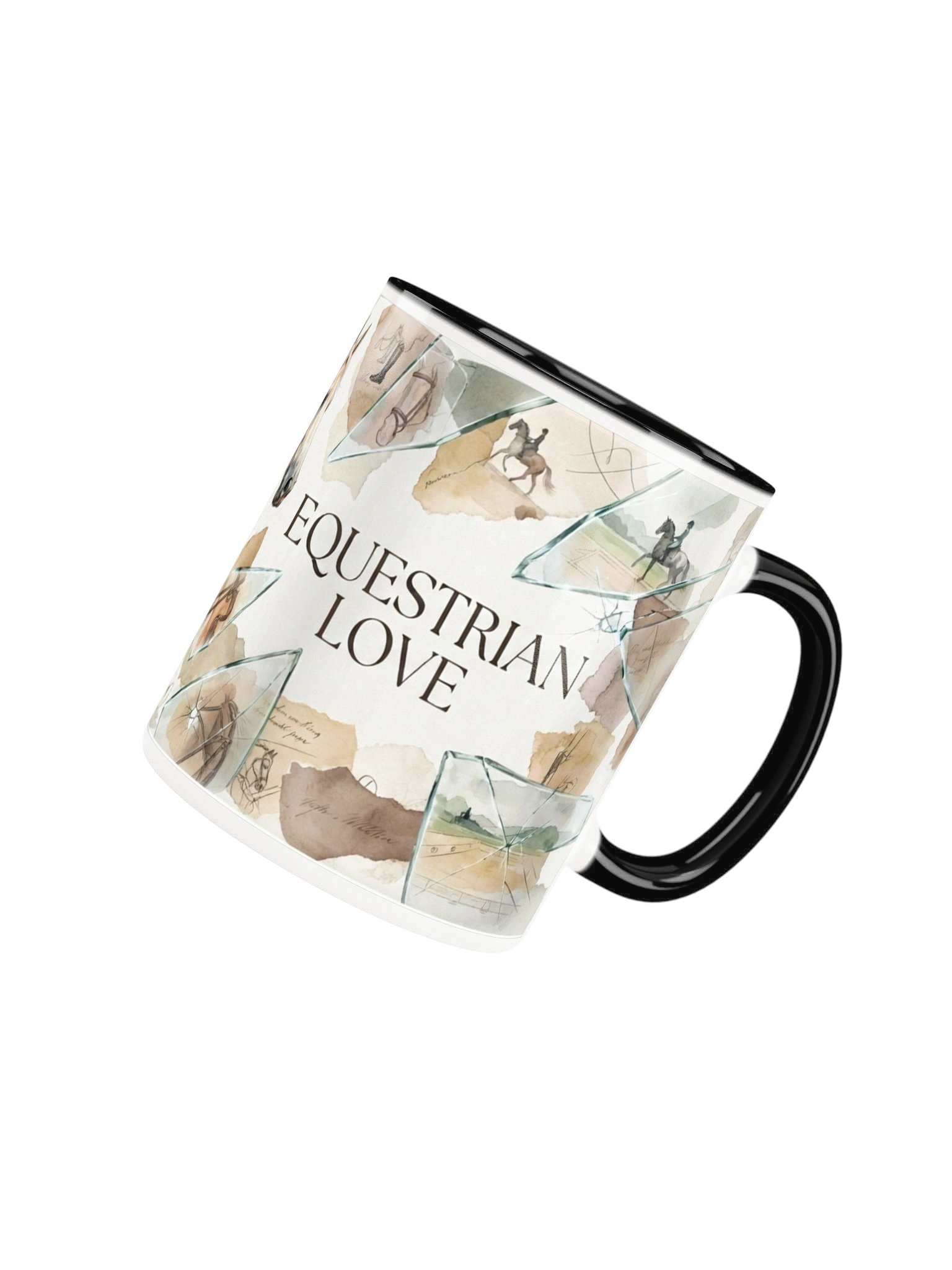 The Herd's Horizon Mug | Watercolor Equestrian Art Mug product image (63)