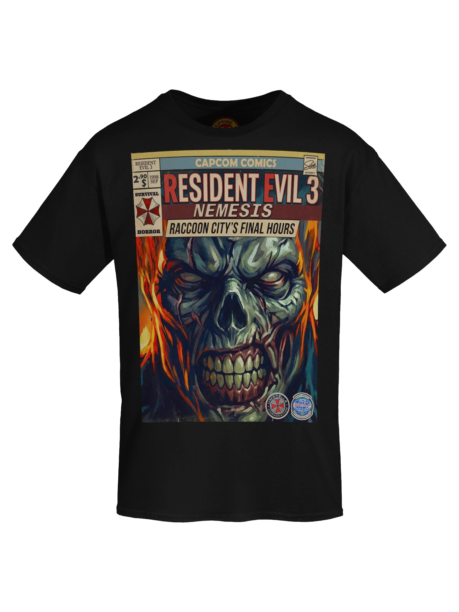 Resident Evil 3 Nemesis Comic Art T-Shirt product image (5)