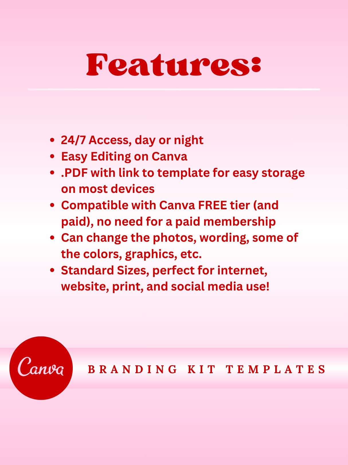 Sugar Rush Bakery Theme Branding Set - Easy Edit in Canva product image (6)