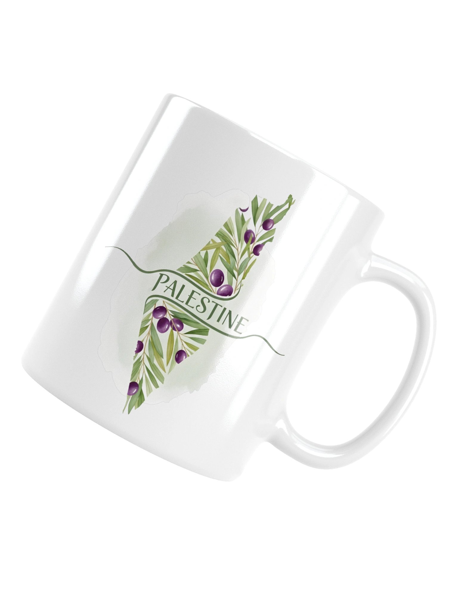 Palestine Map Olive Mug product image (15)
