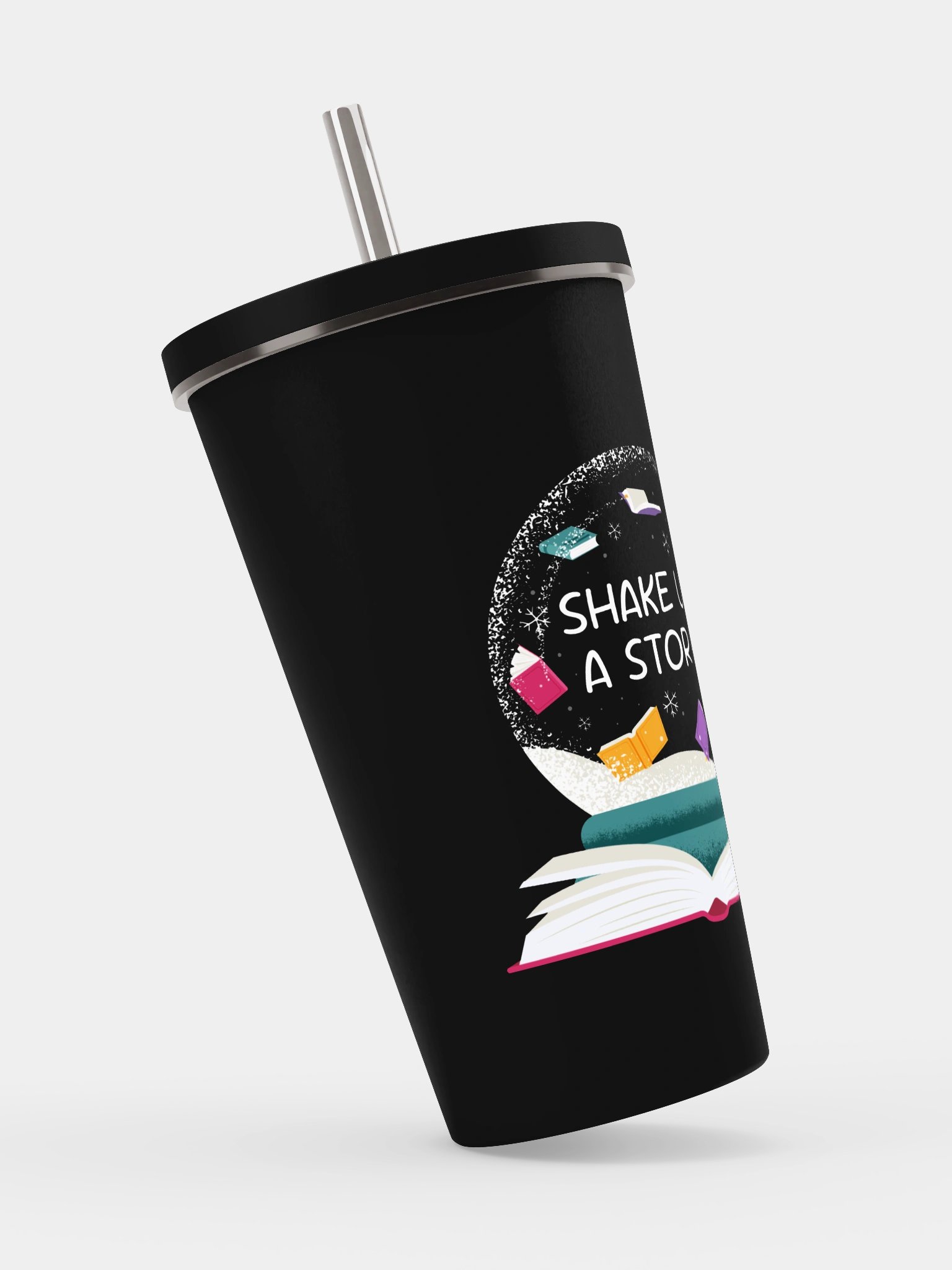 Shake Up a Story! Insulated Tumbler with a Straw product image (3)
