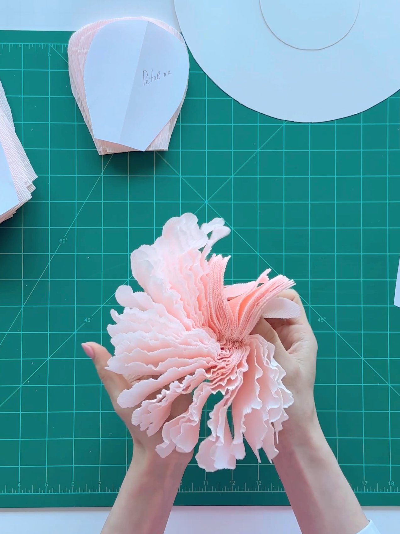 DIY Giant Paper English Rose: Templates from Video Tutorial + Materials Checklist product image (3)