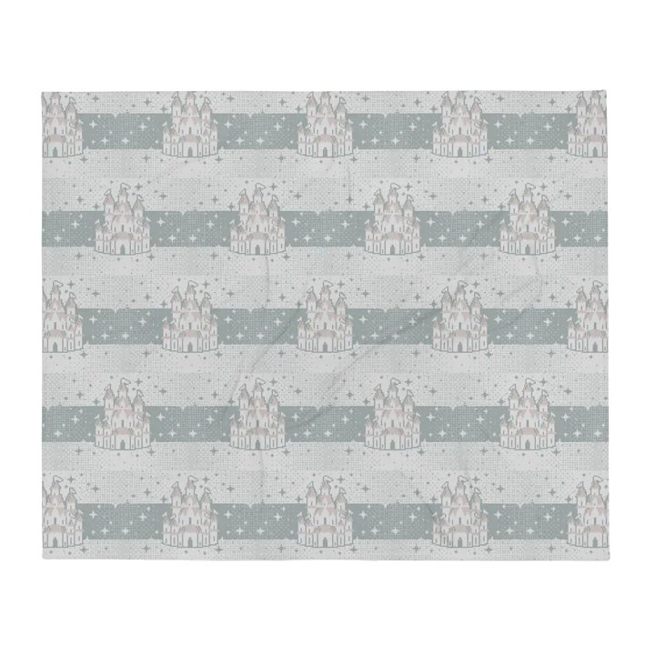 Blue Castle Pixel Blanket product image (1)