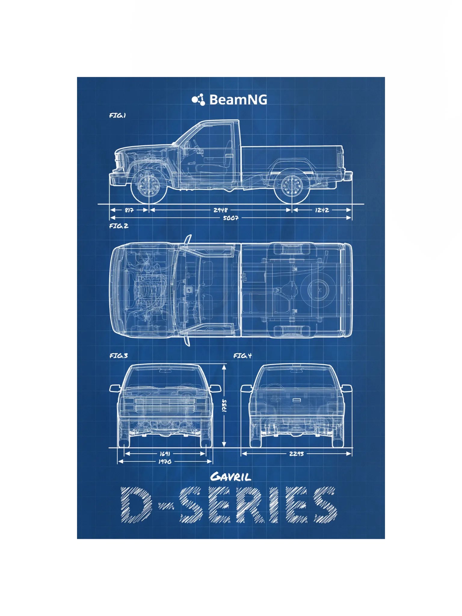 Gavril D-Series Blueprint Poster product image (2)