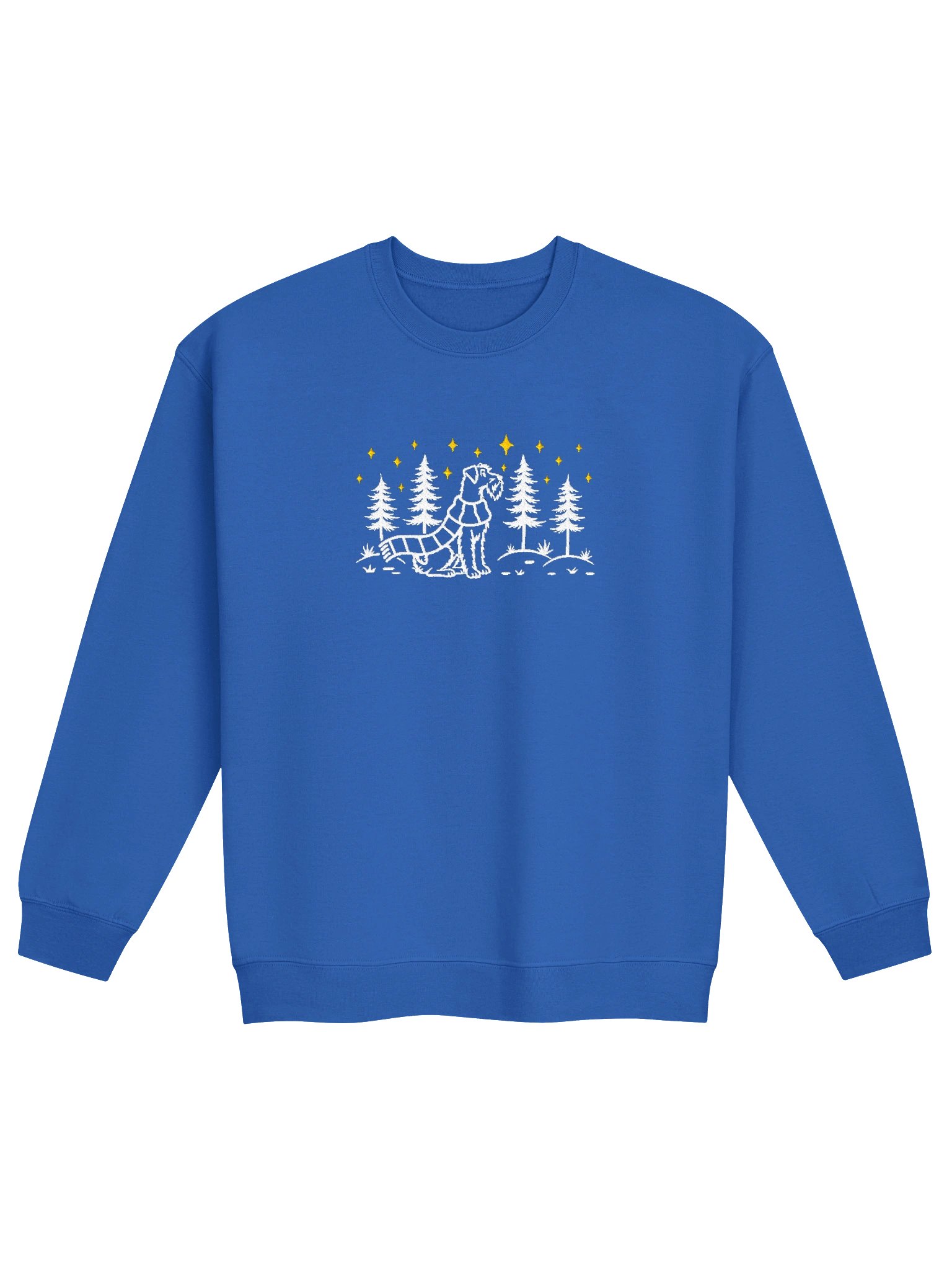 Airedale Terrier Winter/Christmas Line Art Design Embroidered Sweatshirt product image (33)