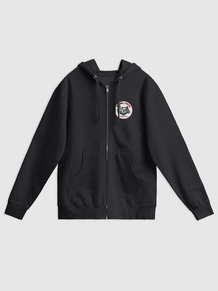 Black RKR zip-up hoodie product image (1)