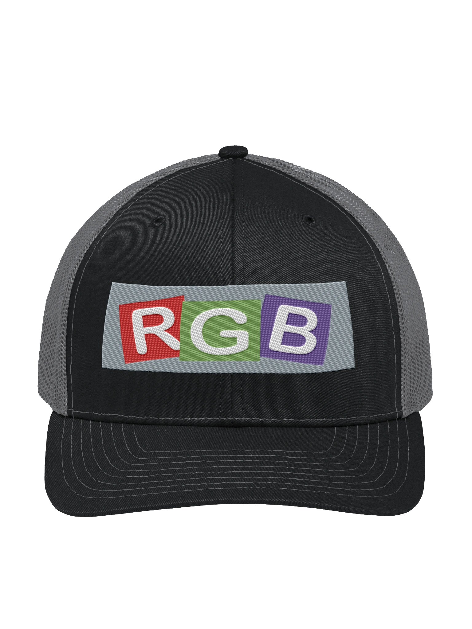 RGB Colorblock Trucker Hat product image (1)