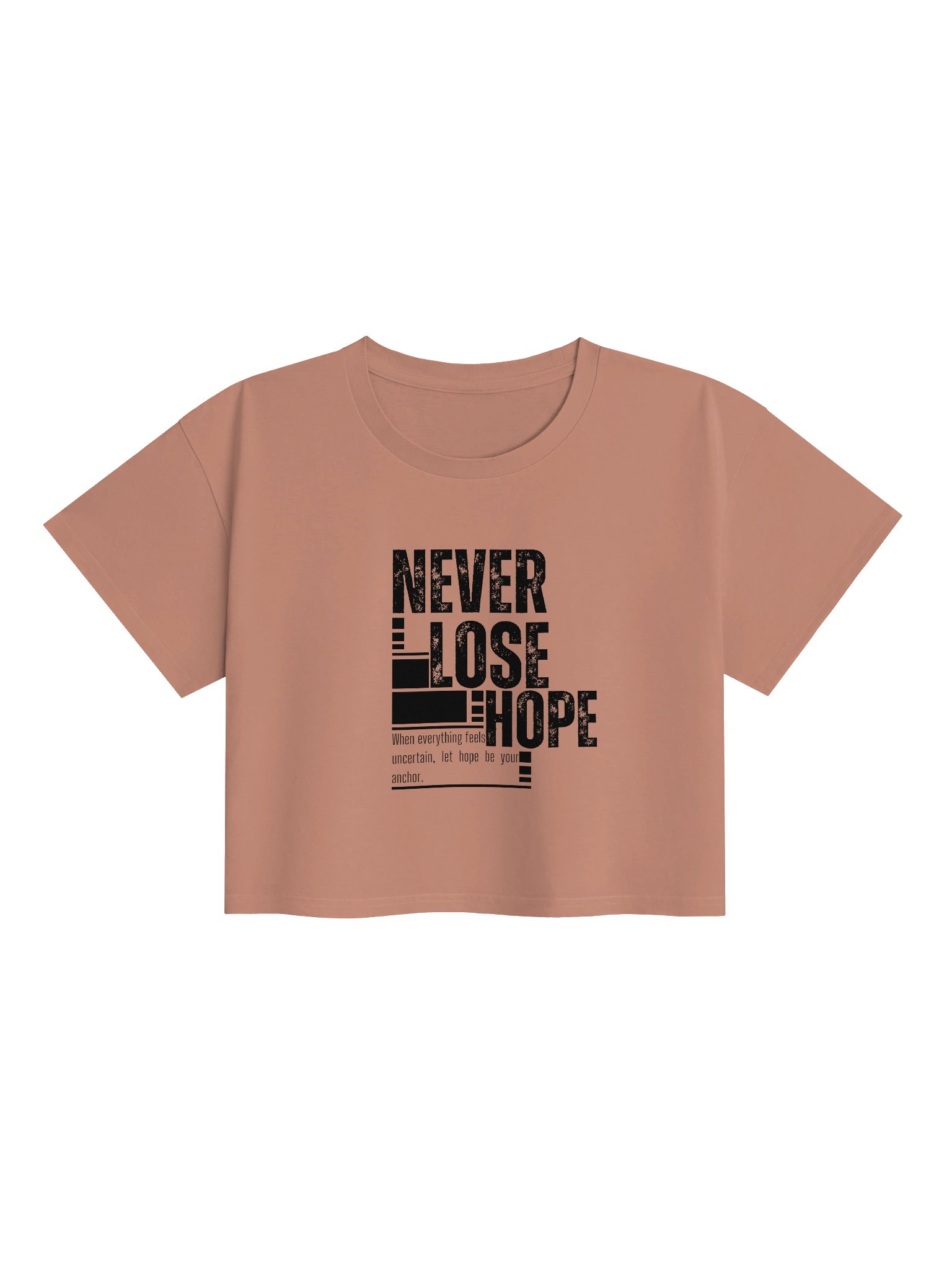 Never Lose Hope Crop Top - Hazy Pink product image (1)