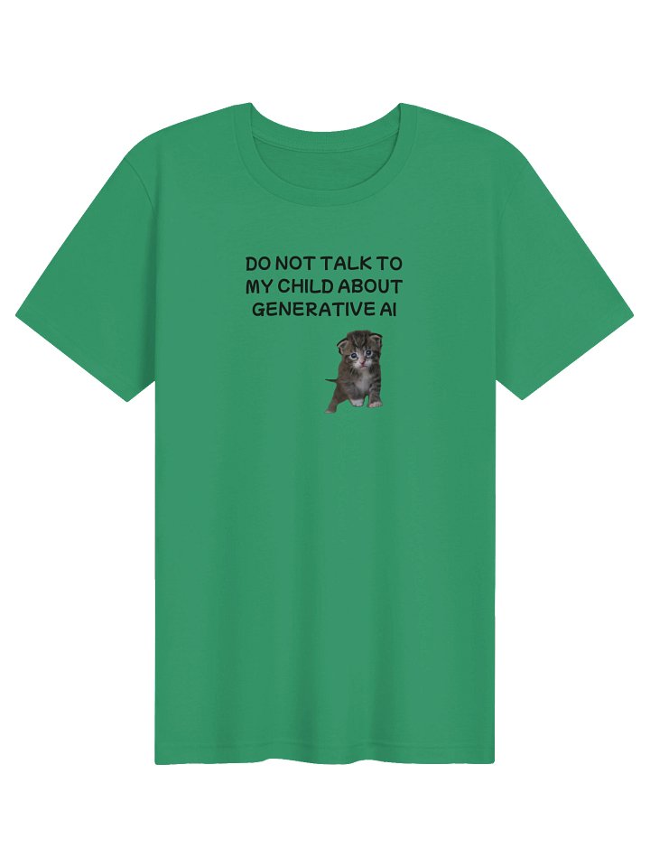 Don't talk to my child about generative AI supersoft t-shirt product image (1)