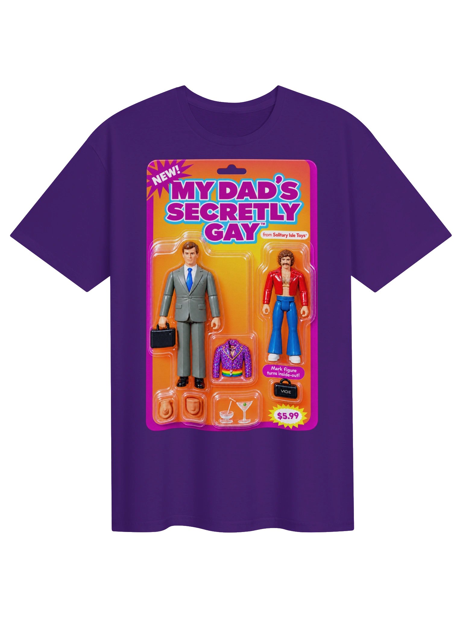 666 Toys | My Dad's Secretly Gay | Gildan Unisex Softstyle T-Shirt product image (1)