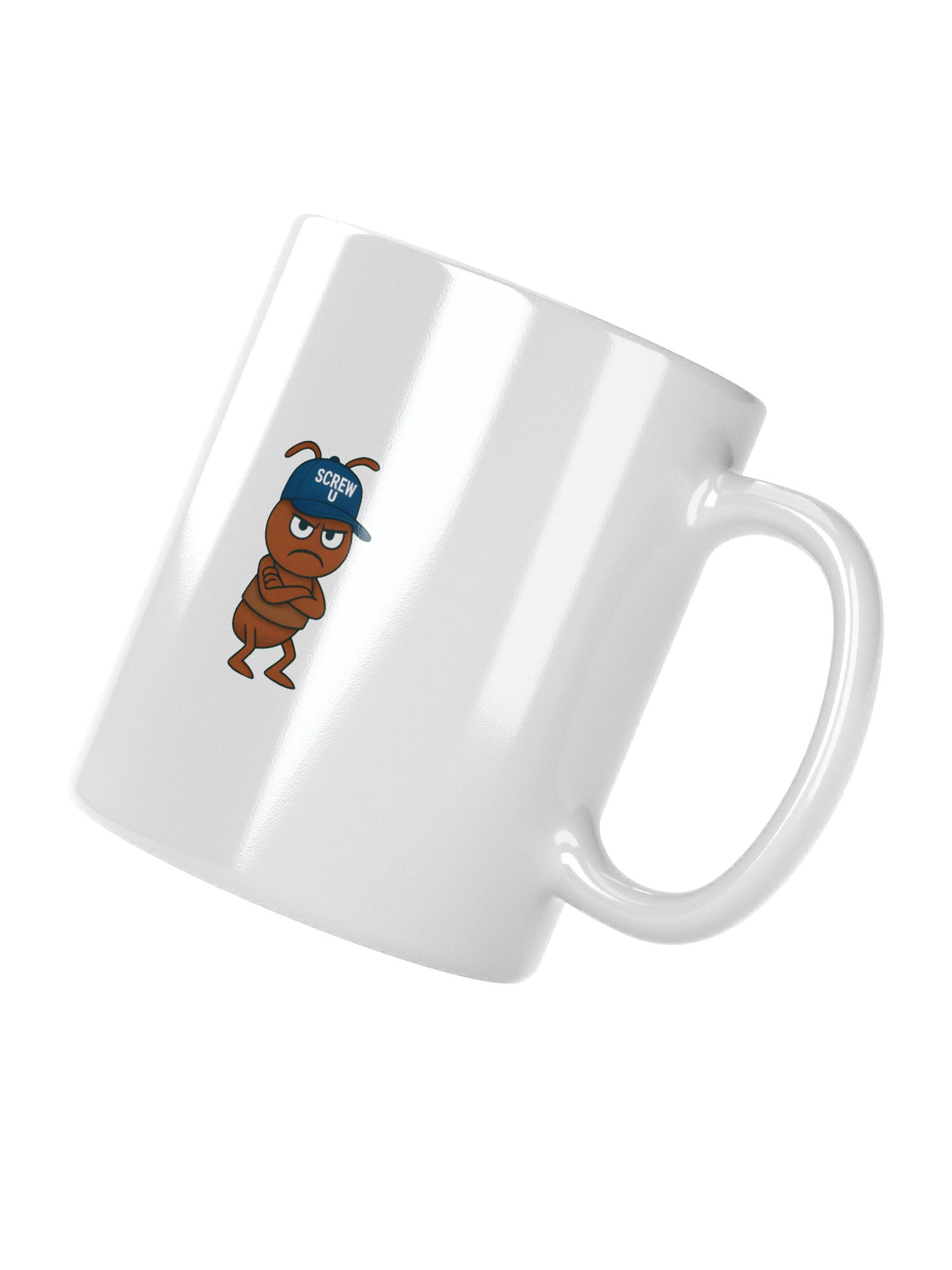 Screw U Coffee Mug by The ReluctAntz – White product image (3)