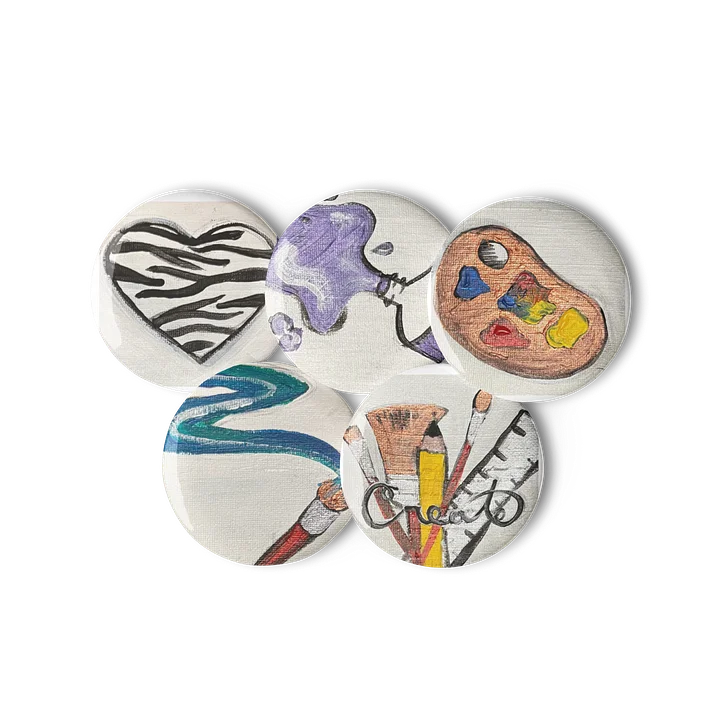 art themed button set product image (3)