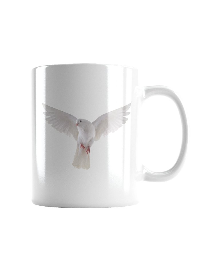 Glossy White Dove Mug product image (2)