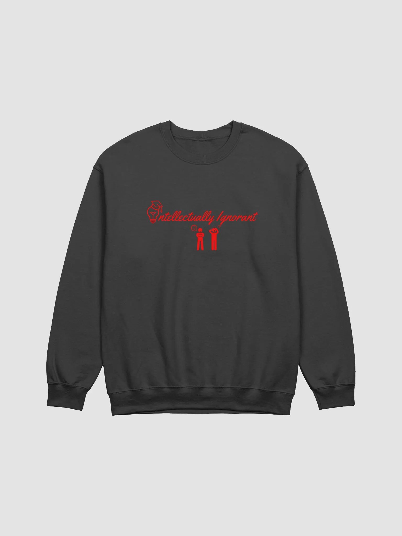 Intellectually Ignorant ( RED LOGO) Crewneck Sweatshirt product image (1)