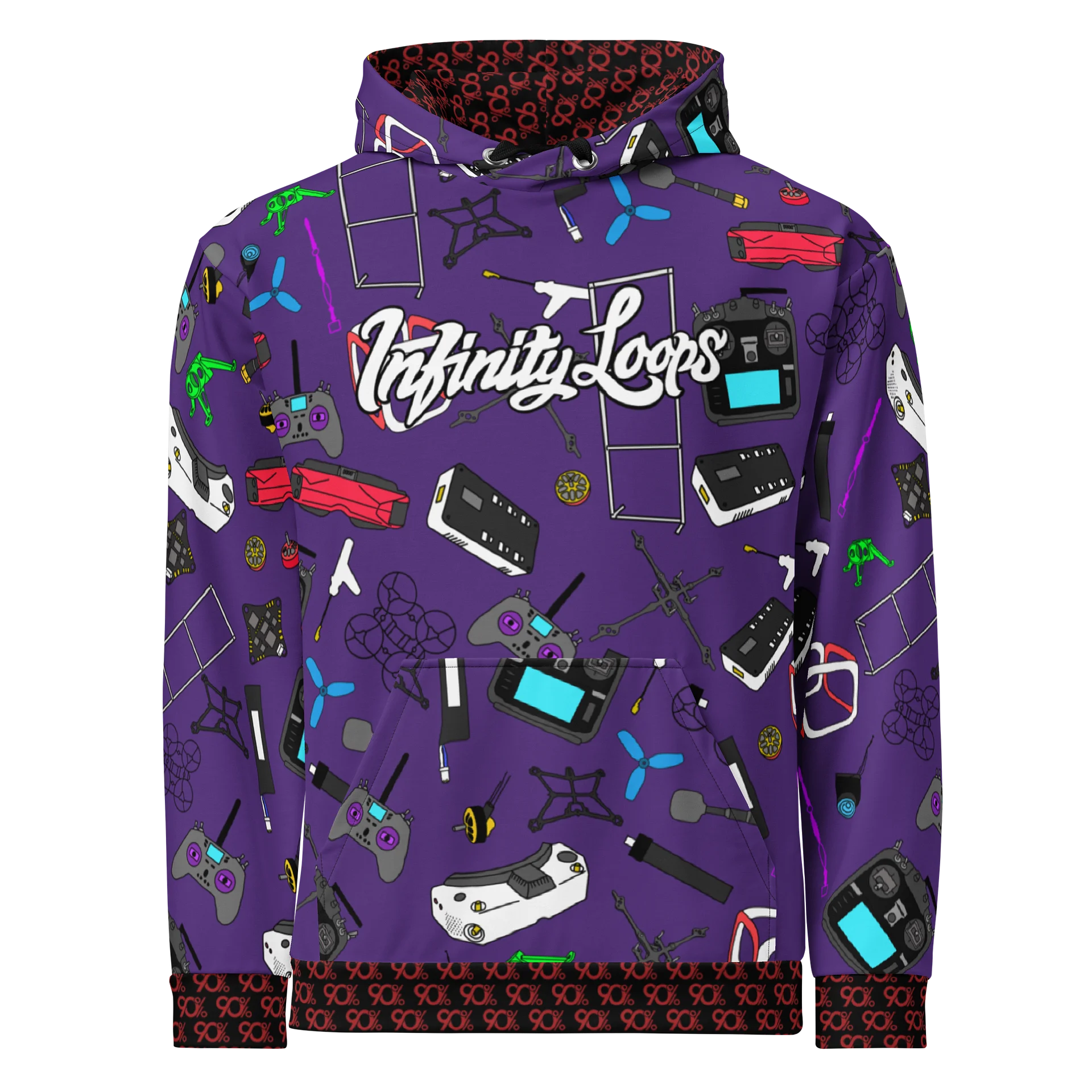 Royal Purple Micro FPV Hoodie product image (1)