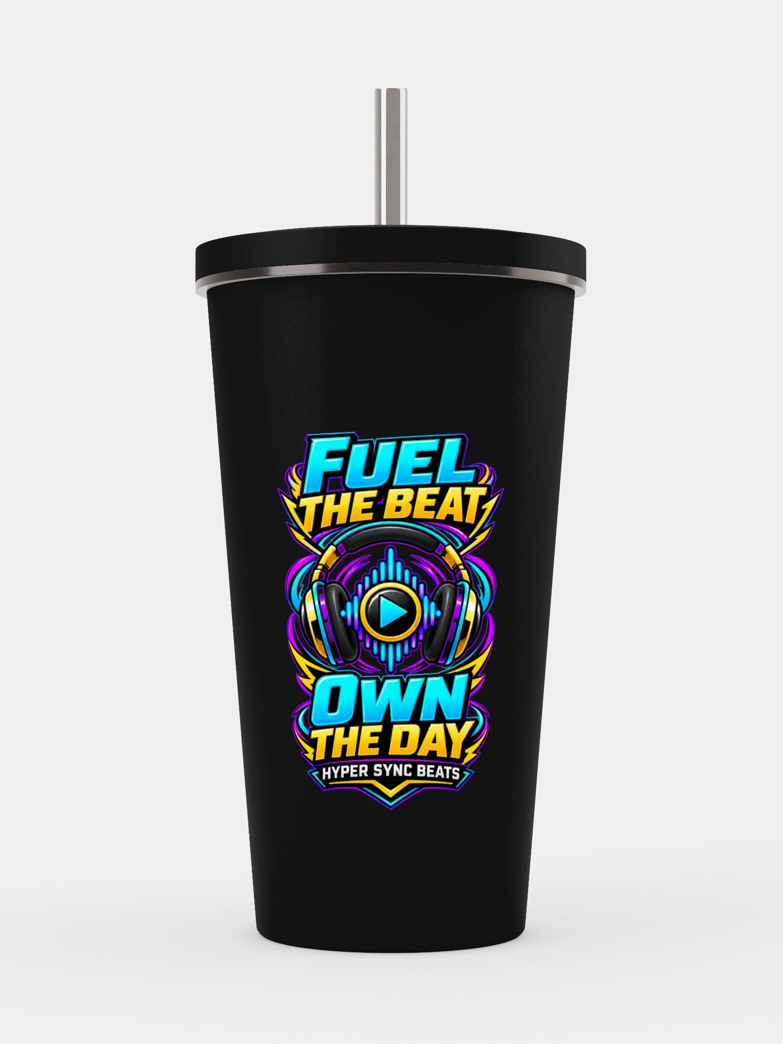 Hyper Sync Beats—Fuel the Beat Insulated Premium Tumbler product image (4)