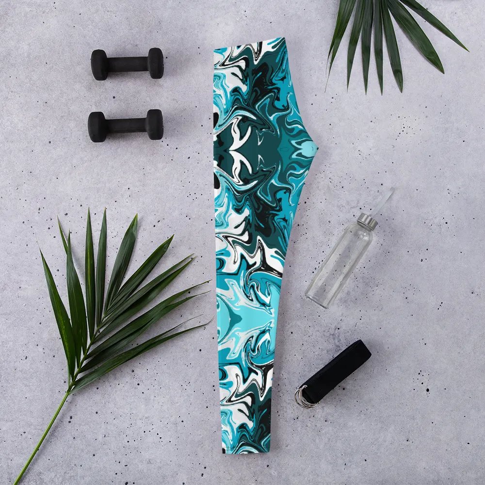 Blue Swirl Leggings product image (4)