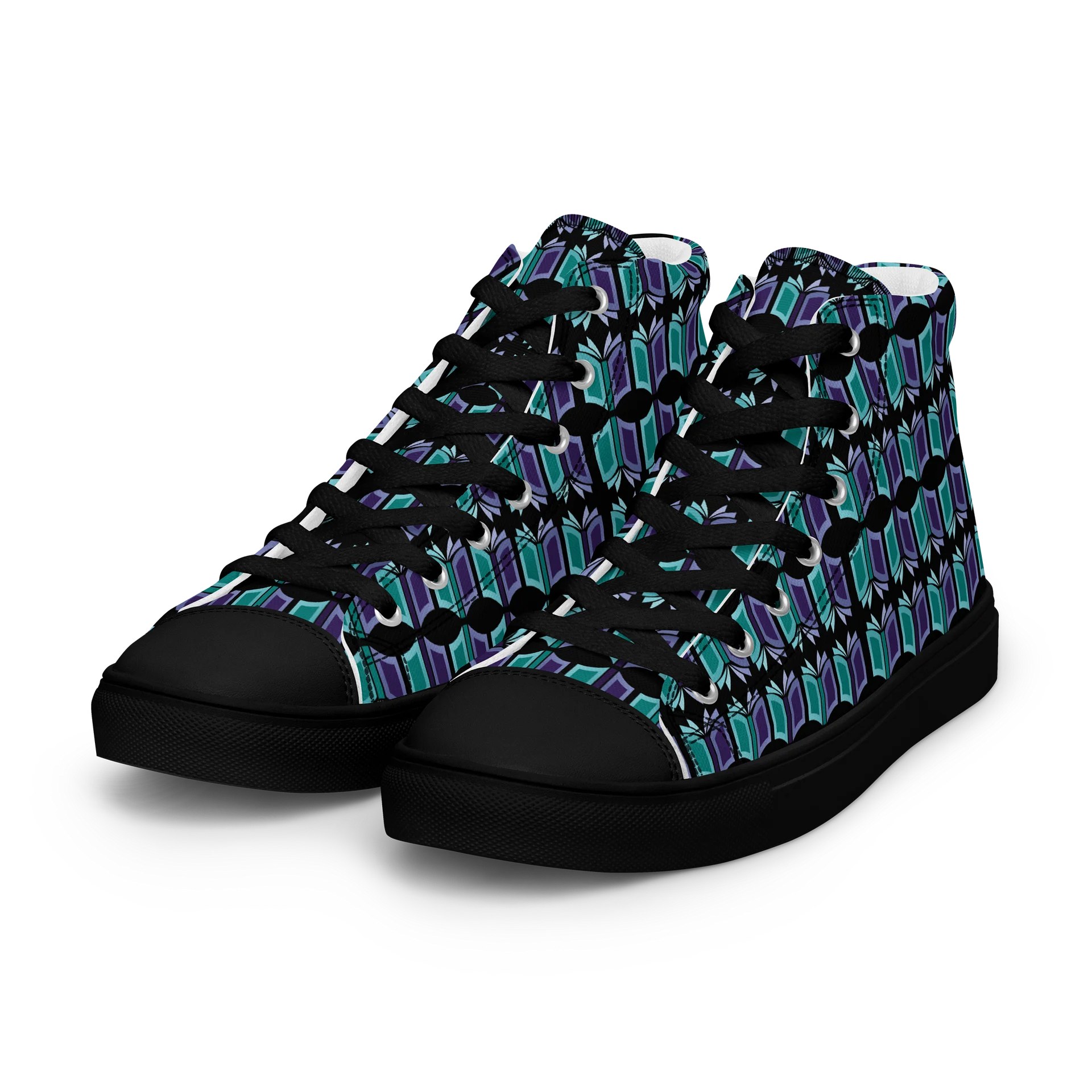 Women's Black High Top Canvas Shoes + One-Time Contribution product image (6)