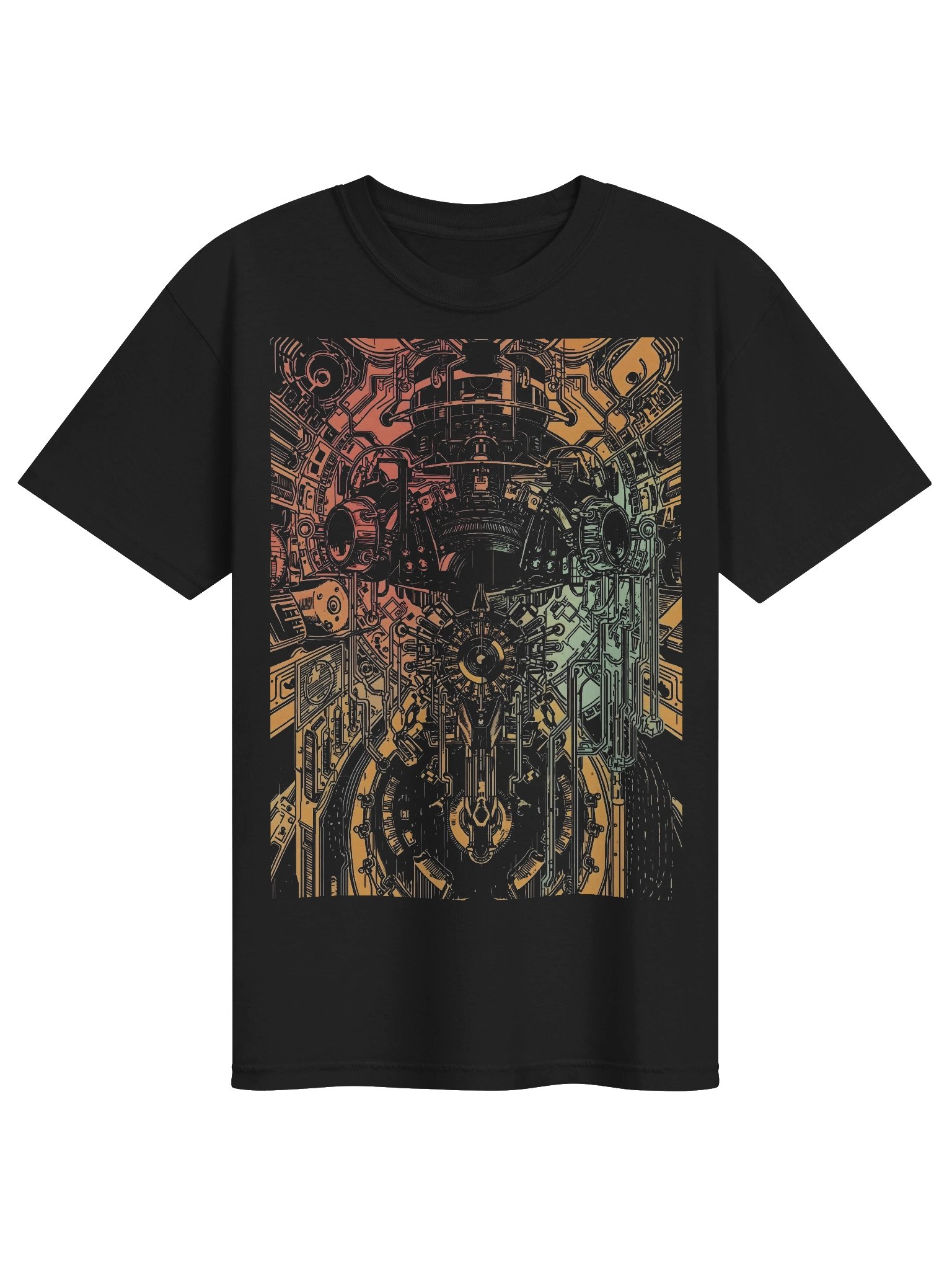 Retro Digital Intricacy Heavyweight T-Shirt product image (1)