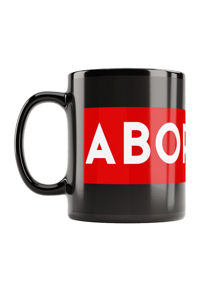 Aborigine Classic Logo Ceramic Coffee Mug – Black Premium Drinkware product image (2)