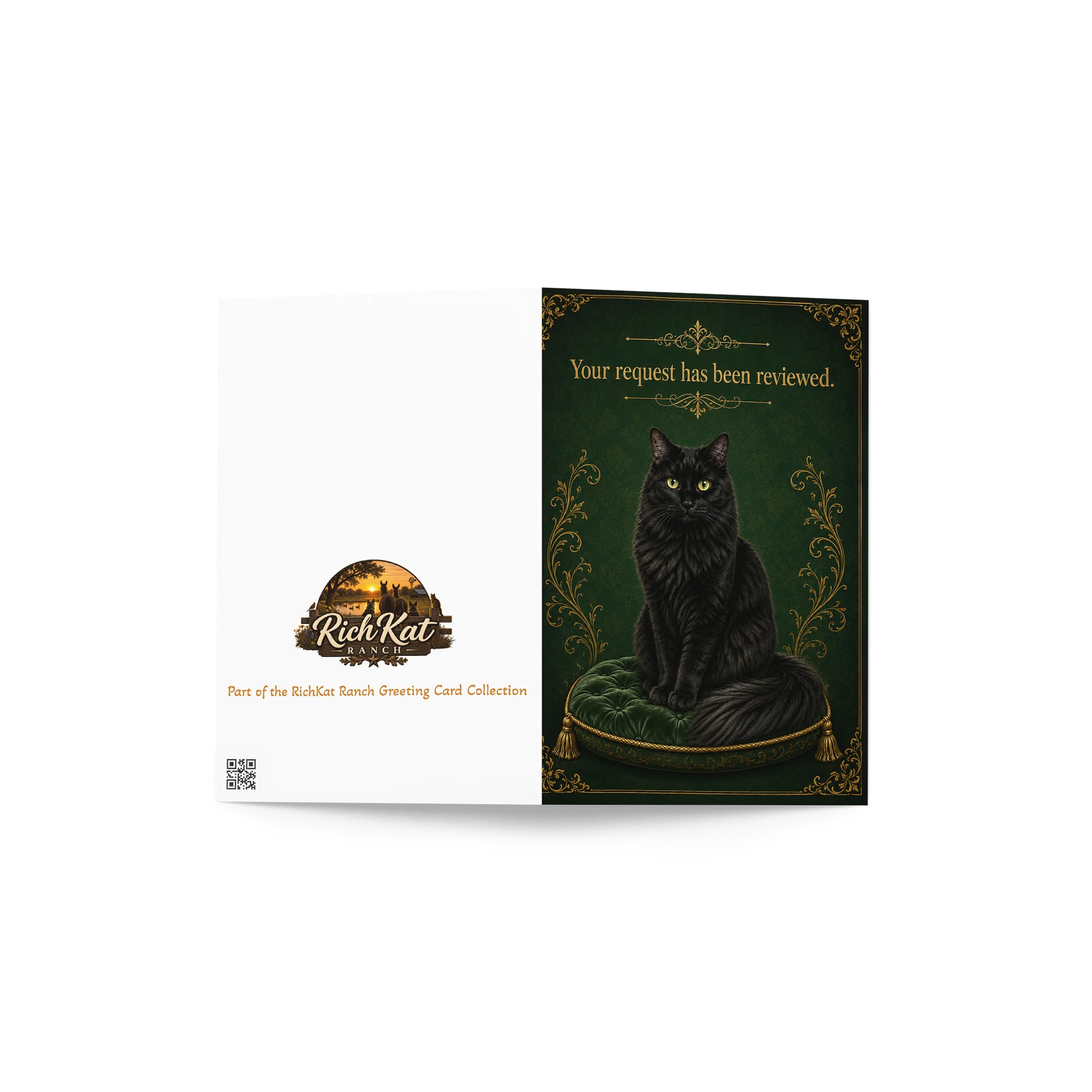 Your Request Has Been Reviewed — Because...Brutus Greeting Card product image (2)
