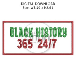 Black History 365 24/7 Patch | Digital Download product image (1)