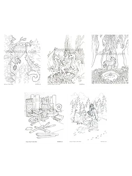 Little Dragons - Digital Coloring Pages