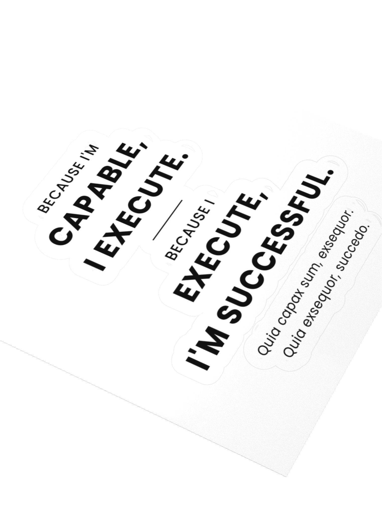 Capable. Execute. Succeed. — Creed Sticker product image (3)