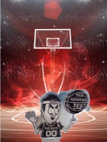 (Limited Stock) The Sickos Committee Beveled #1 Fan Basketball Acrylic Stand product image (2)