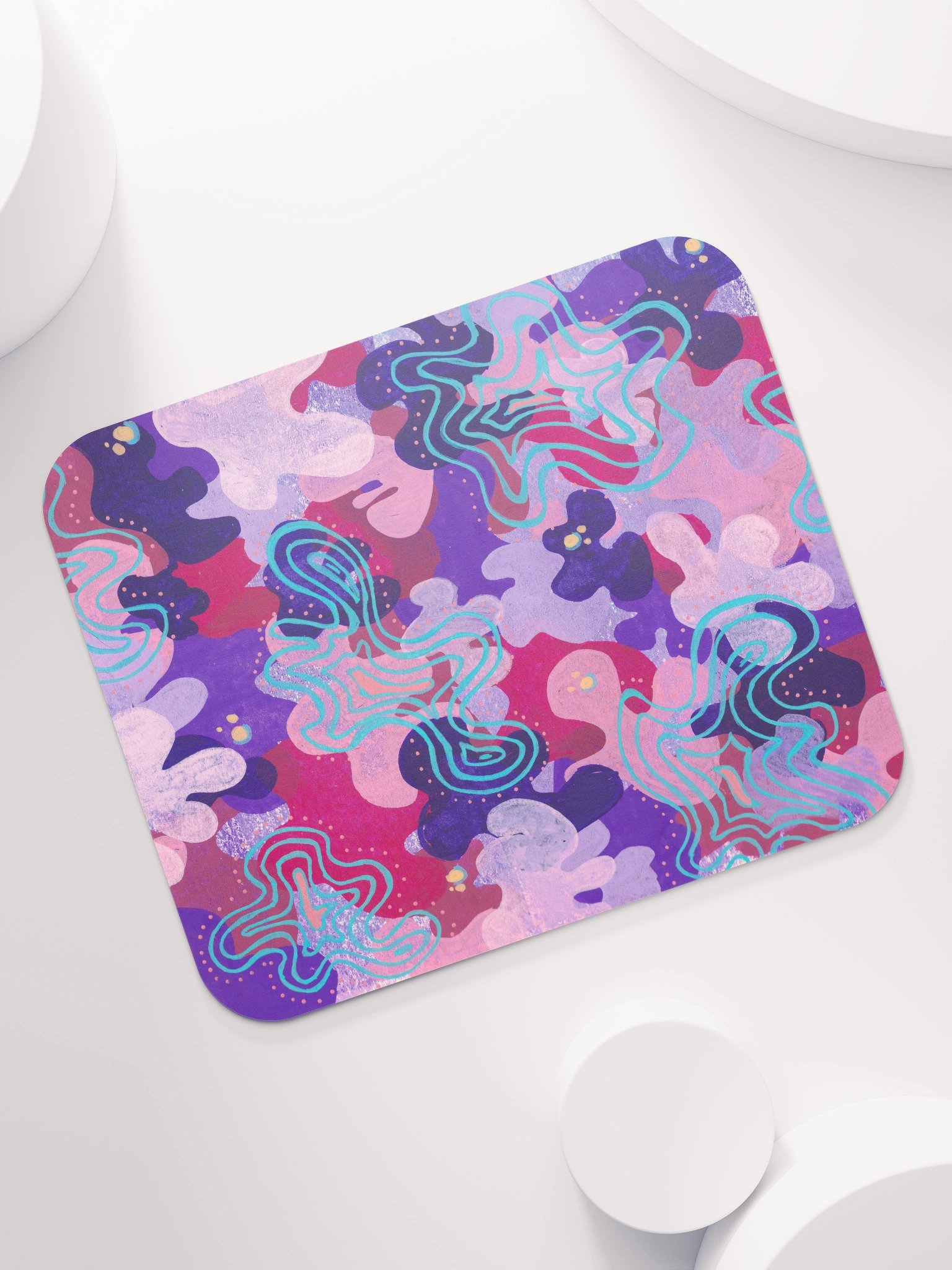 Purple Blobs Classic Mouse Pad product image (7)