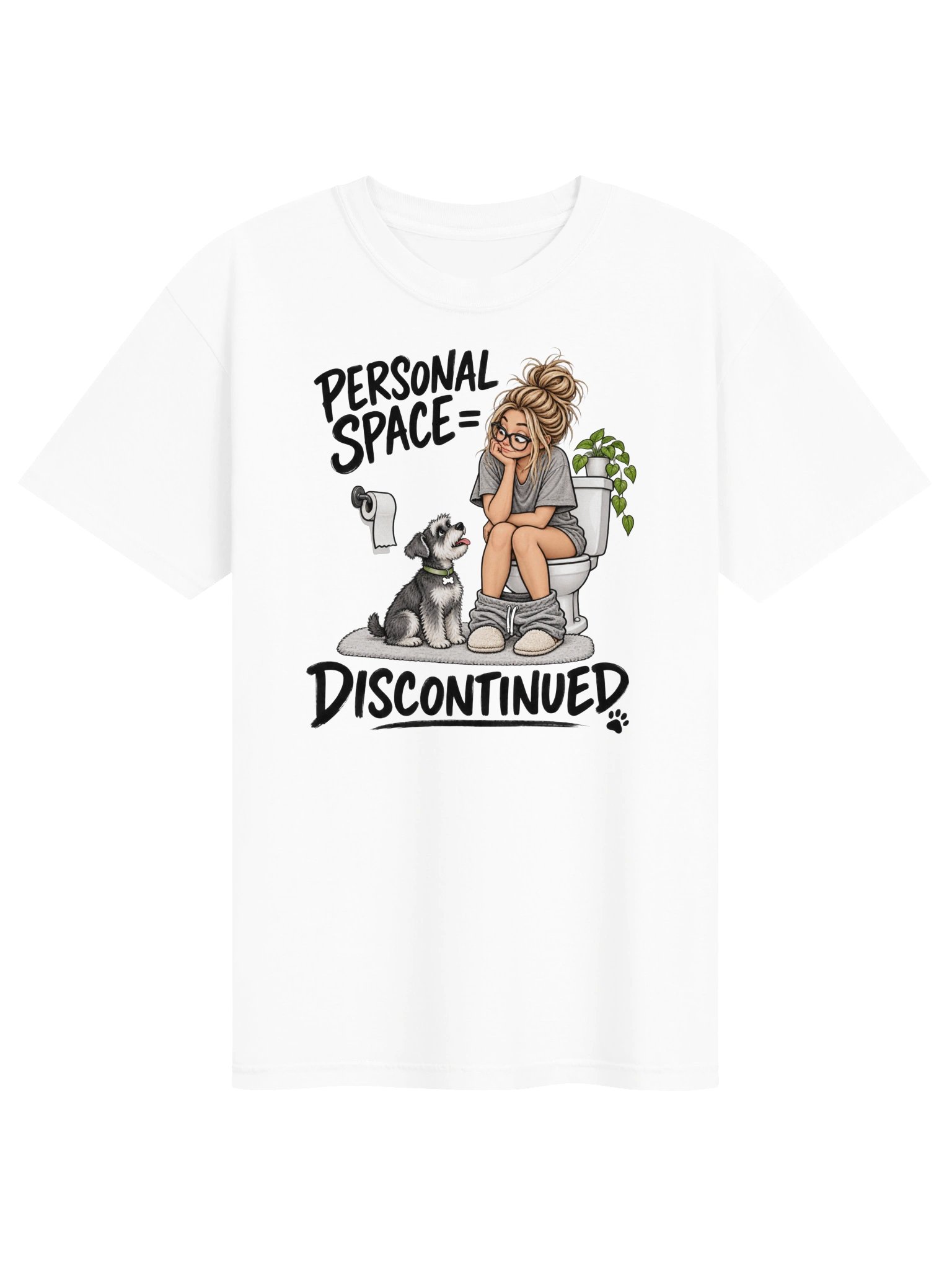 Personal Space Discontinued Funny Dog T-Shirt product image (50)
